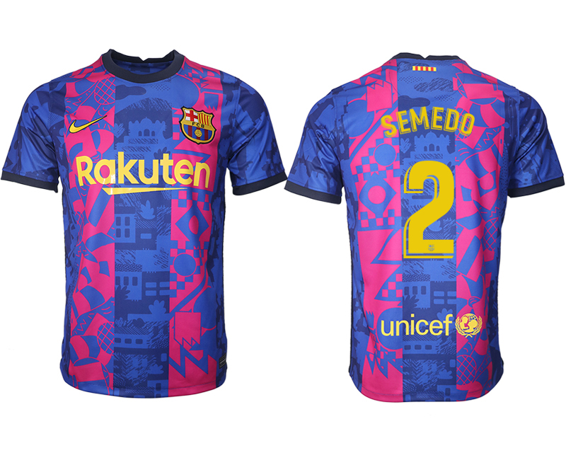 Men 2021-2022 Club Barcelona blue training suit aaa version #2 Soccer Jersey->barcelona jersey->Soccer Club Jersey